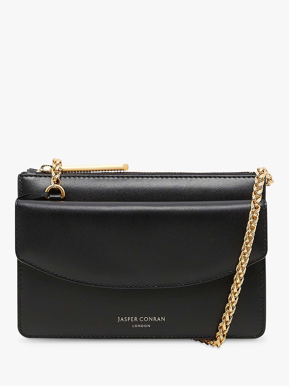 Buy Jasper Conran London Francine Chain Strap Crossbody Leather Bag Online at johnlewis.com