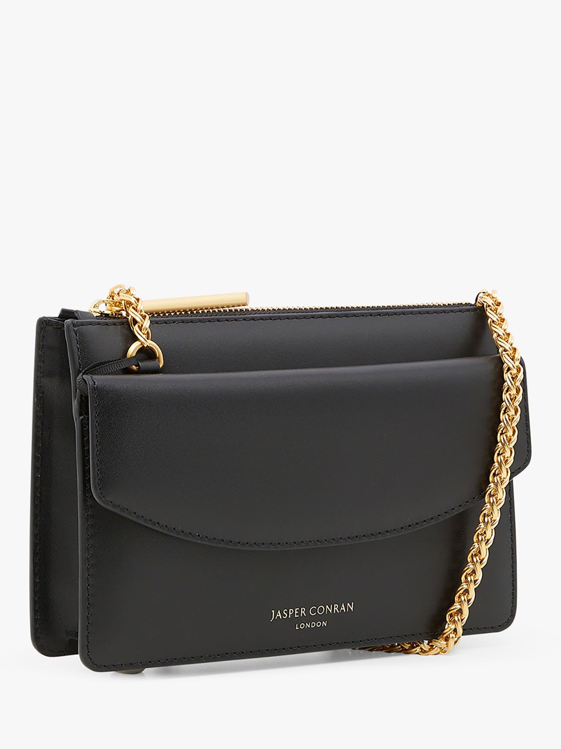 Buy Jasper Conran London Francine Chain Strap Crossbody Leather Bag Online at johnlewis.com