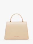 Jasper Conran London Francine Top Handle Leather Grab Bag, Cream