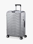 Samsonite Proxis Aluminium Spinner 4-Wheel 69cm Medium Suitcase, Aluminium