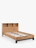 Julian Bowen Bali Bookcase Bed Frame, Single, Oak