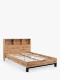 Julian Bowen Bali Bookcase Bed Frame, Double, Oak