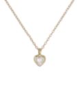 Ted Baker Hannela Crystal Heart Pendant Necklace, Gold