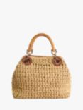 Dune Deltaz Raffia Grab Bag, Natural