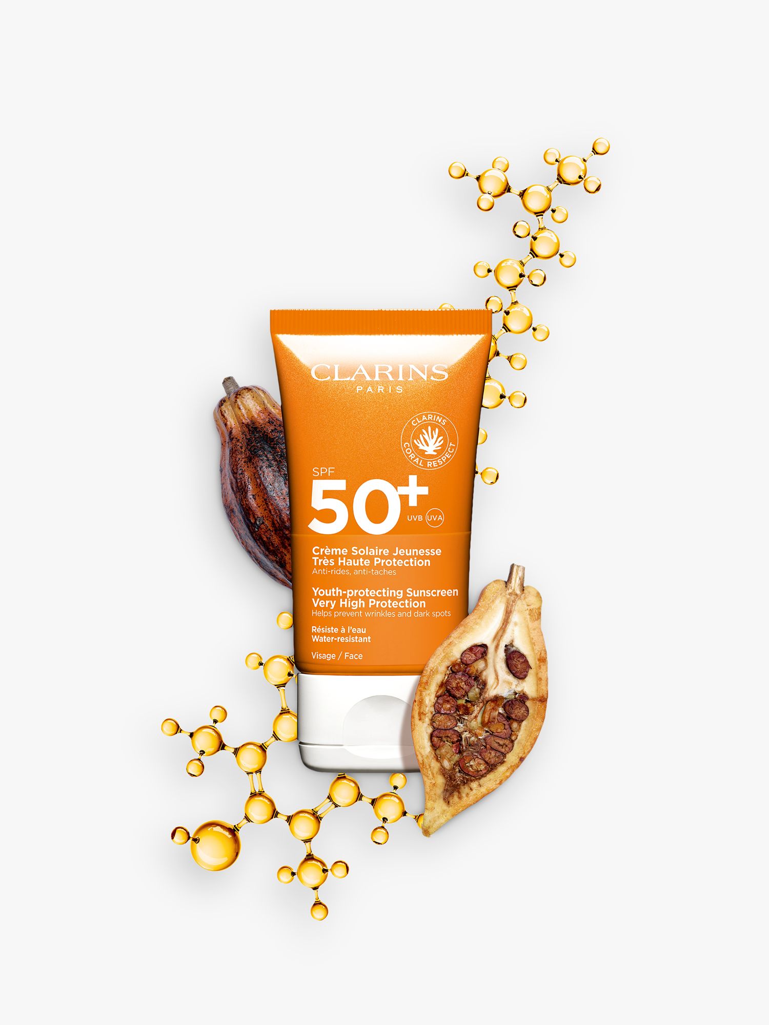 Clarins Youth-Protecting Sunscreen Very High Protection SPF 50+, 50ml 2