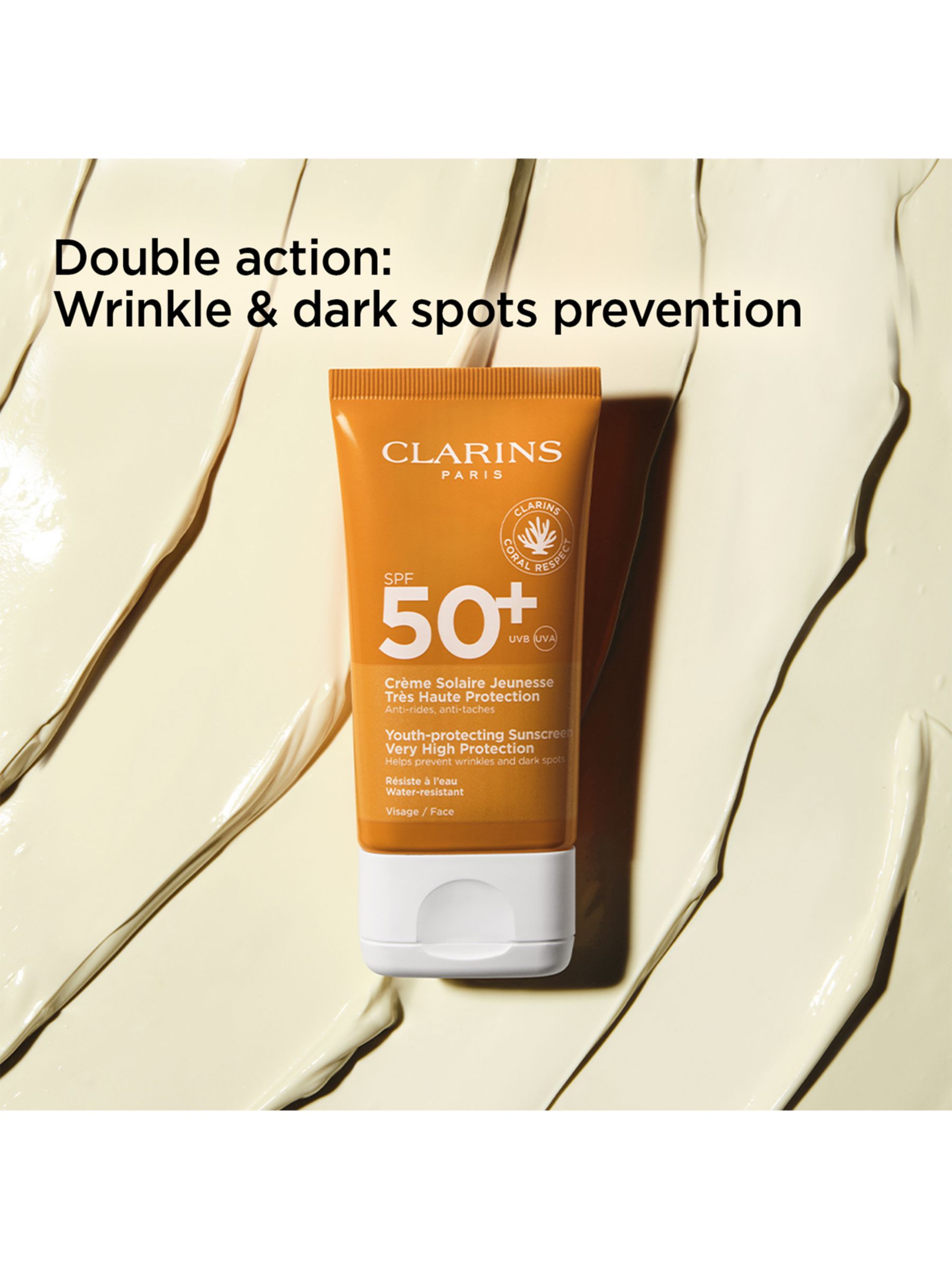 Clarins Youth-Protecting Sunscreen Very High Protection SPF 50+, 50ml