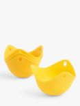 John Lewis Silicone Egg Poachers, Set of 4, Yellow