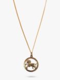 L & T Heirlooms Pre-Loved 9ct Yellow Gold Aries Pendant Necklace, Dated Circa 1991