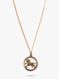 L & T Heirlooms Second Hand 9ct Yellow Gold Aries Pendant Necklace, Dated Circa 1991