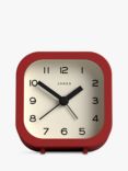 Jones Clocks Bob Analogue Alarm Clock, Red