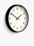 Jones Clocks Jam Round Analogue Wall Clock, 30cm, Black