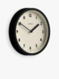 Jones Clocks Twist Round Analogue Wall Clock, 20 cm, Black