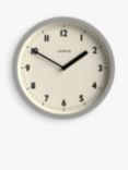 Jones Clocks Twist Round Analogue Wall Clock, 20 cm, Grey