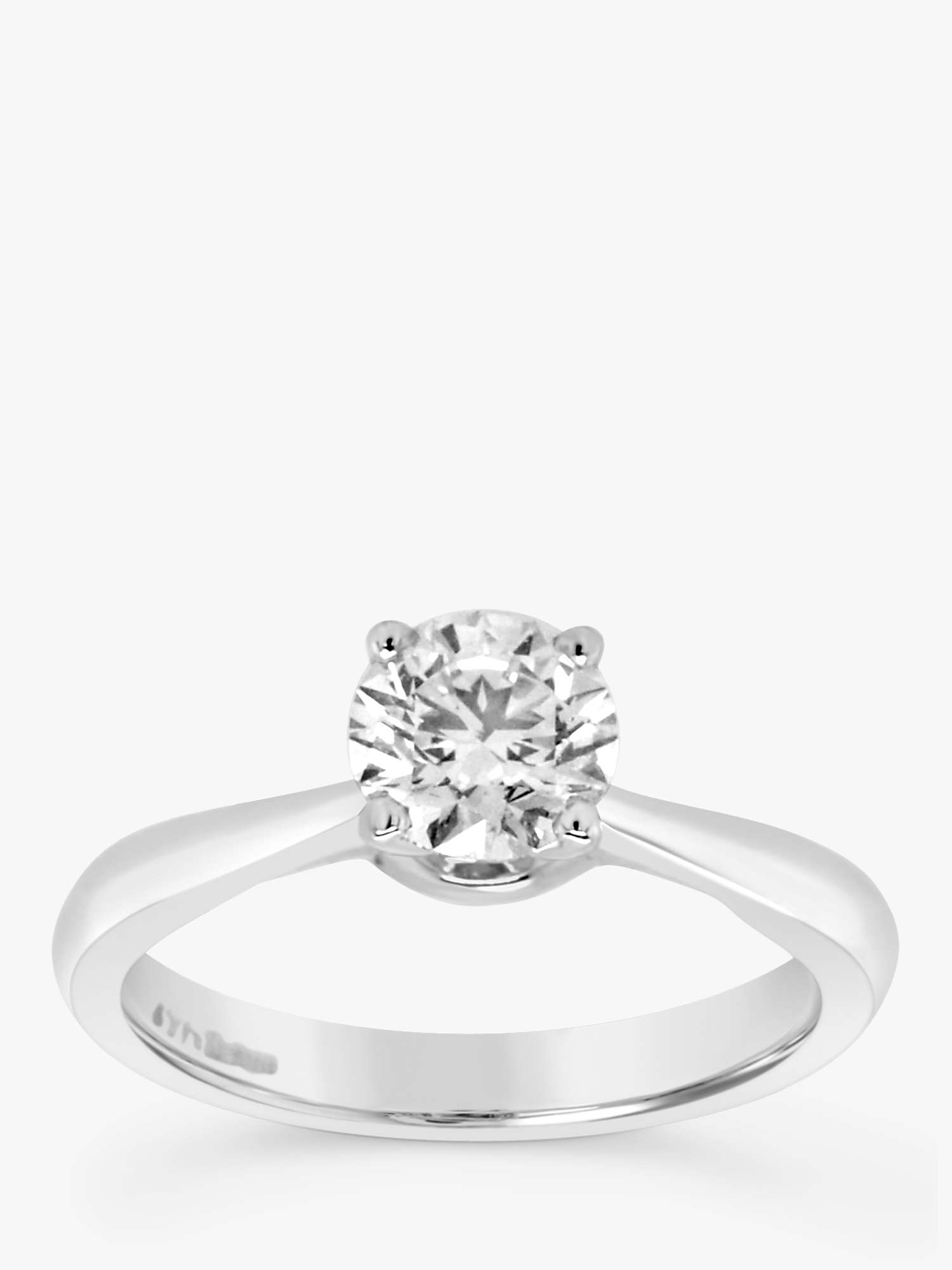 Buy Milton & Humble Jewellery Second Hand Platinum Diamond Solitaire Engagement Ring Online at johnlewis.com