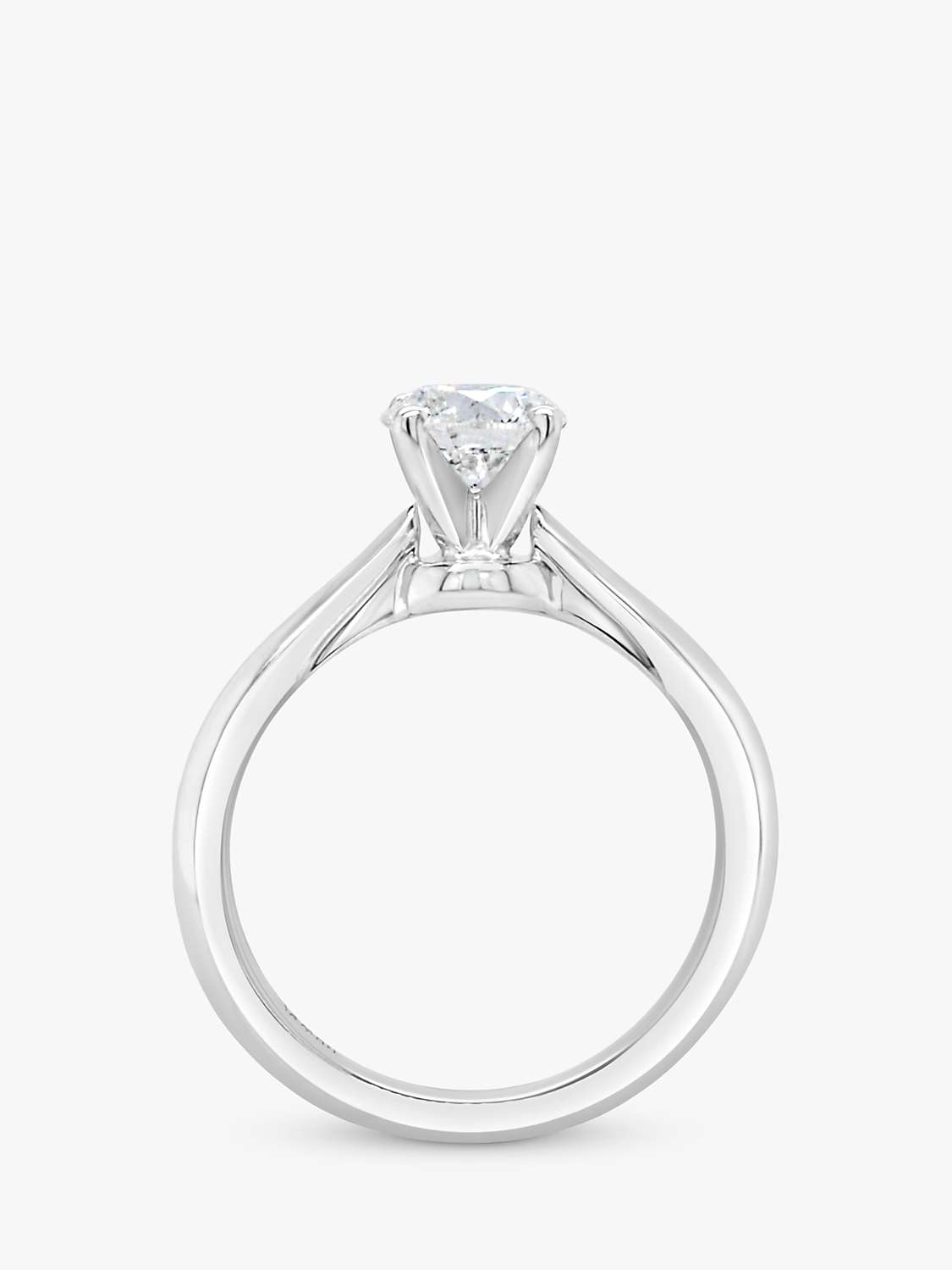 Buy Milton & Humble Jewellery Second Hand Platinum Diamond Solitaire Engagement Ring Online at johnlewis.com