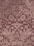 William Morris At Home Strawberry Thief Fibrous Wallpaper