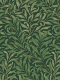 William Morris At Home Willow Bough Wallpaper, Deep Green