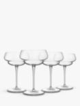 Luigi Bormioli Backdoor '20s Great Gatsby Coupe Cocktail Glass, Set of 4, 300ml, Clear