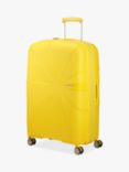 American Tourister Starvibe 77cm Expandable 4-Wheel Large Suitcase, Electric Lemon