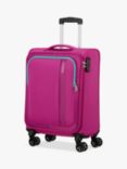 American Tourister Seaseeker 4 wheel 55cm Cabin Suitcase, Deep Fuschia