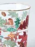 John Lewis Autumn Leaves Glass Tumbler, 300ml, Multi