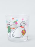 John Lewis Christmas Dogs in Jumpers Glass Tumbler, 380ml, Multi