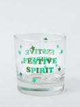 John Lewis Festive Spirit Glass Tumbler, 300ml, Multi