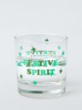 John Lewis Festive Spirit Glass Tumbler, 300ml, Multi