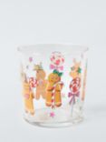 John Lewis Gingerbread Glass Tumbler, 380ml, Multi