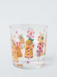 John Lewis Gingerbread Glass Tumbler, 380ml, Multi