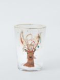 John Lewis Stag & Rings Glass Tumbler, 510ml, Multi