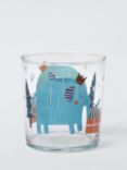 John Lewis Elephant Glass Tumbler, 380ml, Multi