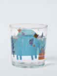 John Lewis Elephant Glass Tumbler, 380ml, Multi