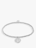 Joma Jewellery Christmas Cracker With Love Silver Plated Bracelet, Silver