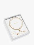 Joma Jewellery Manifestones Pearl Gold Plated Bracelet, Gold