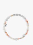 Joma Jewellery Happy Little Moments So Loved Beaded Bracelet, Silver