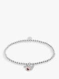 Joma Jewellery Christmas Cracker Christmas Robin Bracelet, Silver