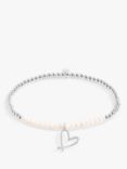 Joma Jewellery Bride to Be Bridal Pearl Beaded Bracelet, Silver