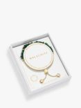 Joma Jewellery Manifestones Malachite Gold Plated Bracelet, Gold