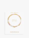 Joma Jewellery Happy Little Moments Proud of You Beaded Bracelet, Gold