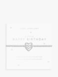 Joma Jewellery A Little Collection Happy Birthday Bracelet, Silver