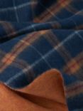 John Lewis Check Wool Scarf, Orange Check