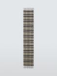 John Lewis Check Wool Scarf, Beige Check