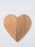 Selbrae House Heart Mango Wood Serve Board, 30.5cm, Natural