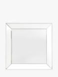 Gallery Direct Salinas Square Bevelled Glass Wall Mirror, 90 x 90cm, Clear/Black