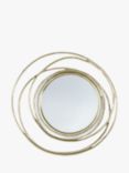 Gallery Direct Harrison Round Metal Frame Wall Mirror, 66cm, Silver