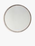 Gallery Direct Cade Round Wall Mirror, 60cm, Antique Silver
