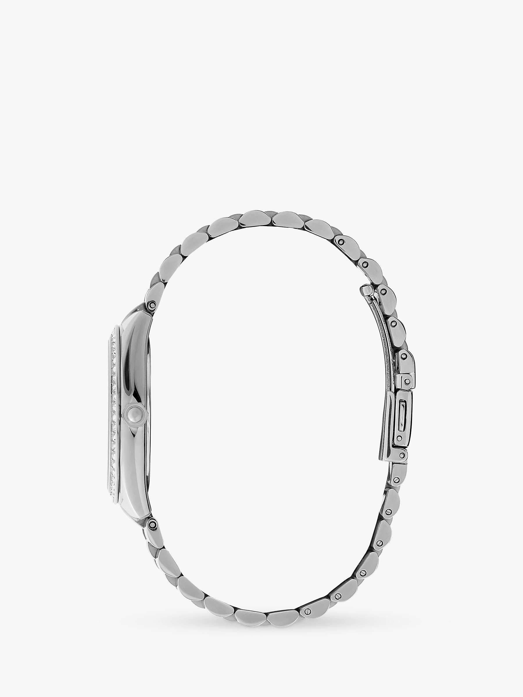Buy Olivia Burton Women's Crystal Bezel Watch, Silver/Rose Gold Online at johnlewis.com