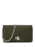 Lauren Ralph Lauren Pebbled Leather Flapover Crossbody Bag