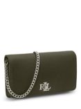 Lauren Ralph Lauren Pebbled Leather Flapover Crossbody Bag